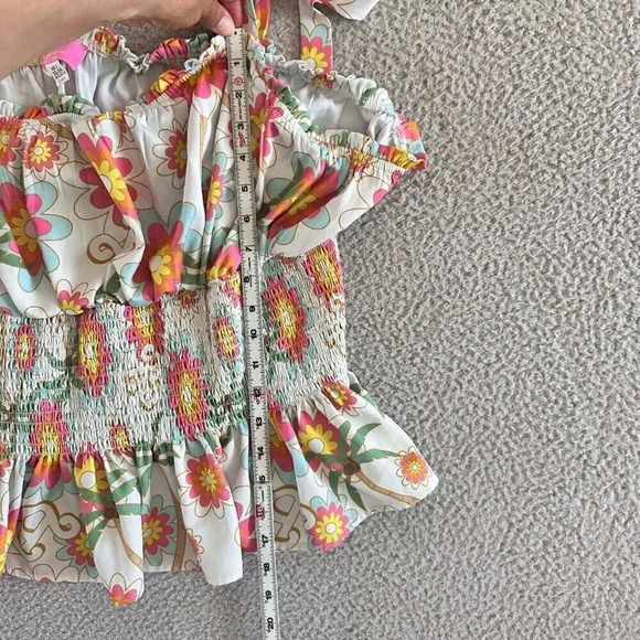 Unique Vintage x Barbie Top 4XL Retro 70s Spaguetti Straps - Picture 8 of 12